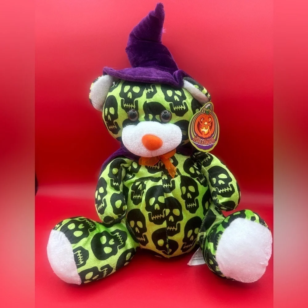 Kellytoy Haloween Bear Stuffy 12.5” tall very good condition